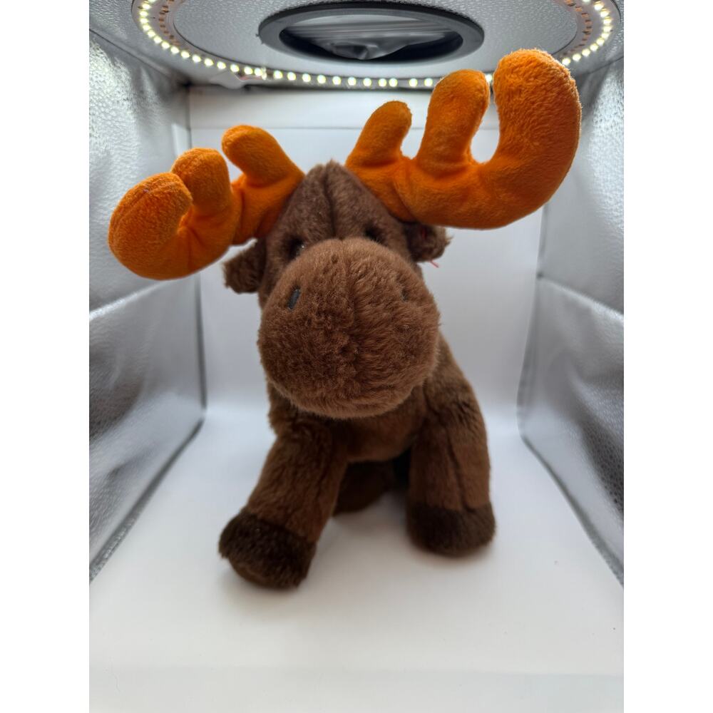 Vintage TY Beanie Buddies Chocolate‎ the Moose Plush Stuffed Animal